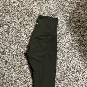 Lululemon align size 4 dark olive leggings
